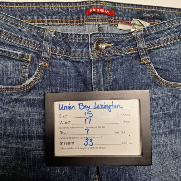 UNIONBAY Women's Boot Cut Jeans - Classic Blue - Picture 6 of 7